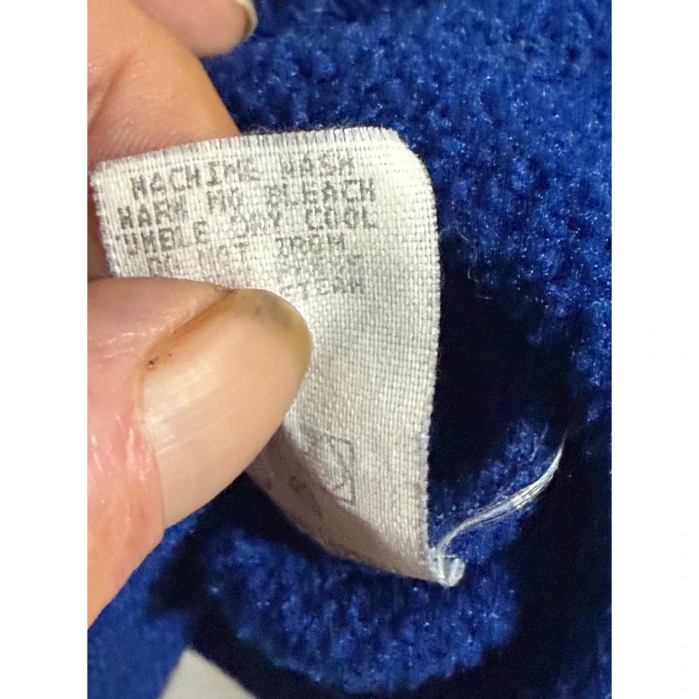 Woolrich Polartec Fleece Pullover Mens L Blue Snap-T Contrast Trim